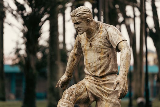 image of classic football player